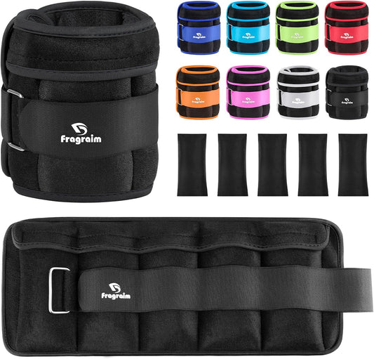Versatile Adjustable Ankle Weights - Customize Your Workout with Removable Weights from 1 to 10 lbs for Enhanced Strength Training and Rehabilitation