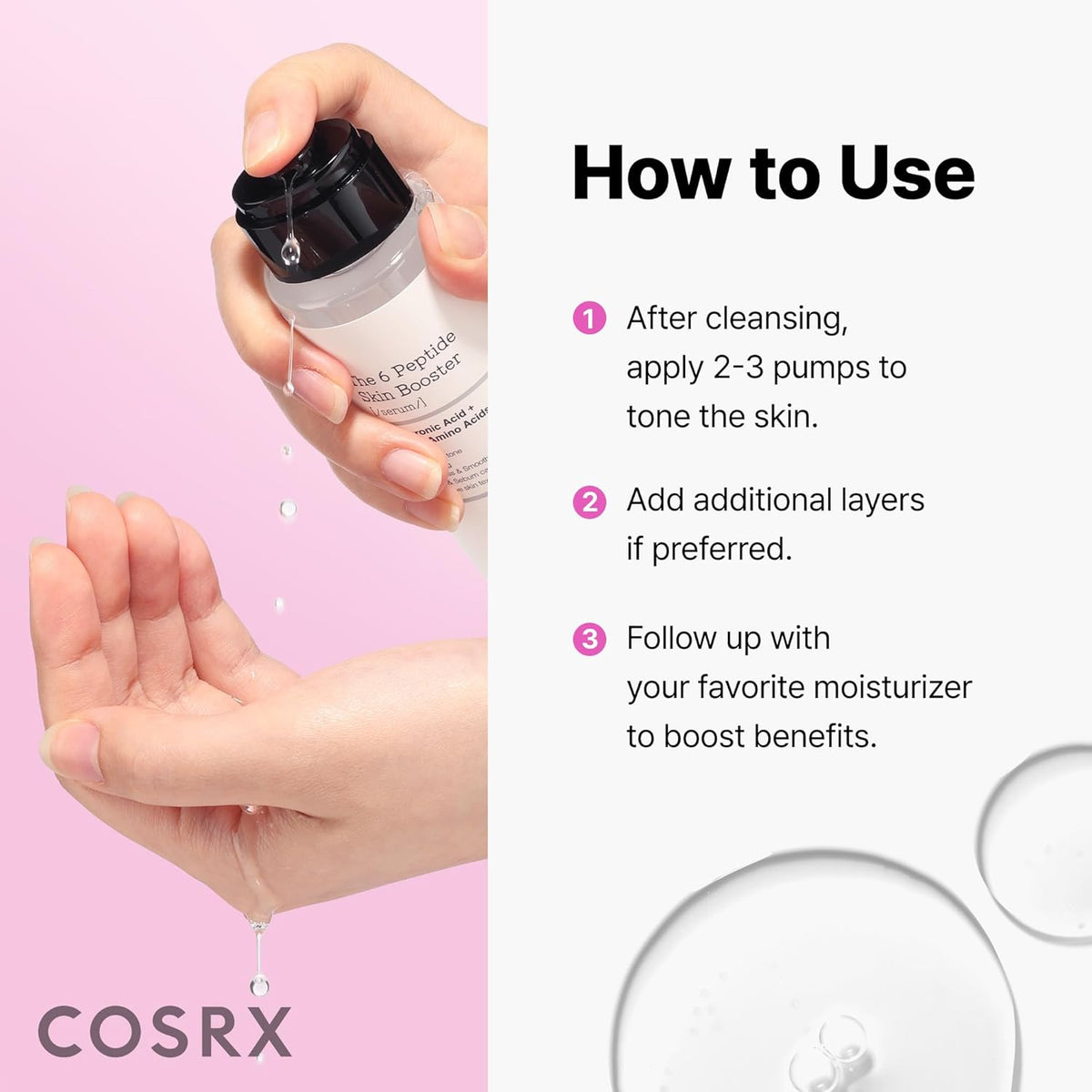 Revitalize Dull Skin with Our 6X Peptide Collagen Skin Booster Toner Serum - 5.07 Oz of Radiant Transformation